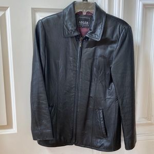 Black Leather Jacket Adler Collection
